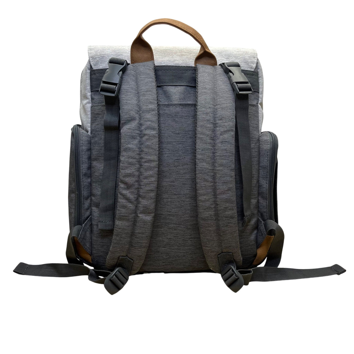 Eddie Bauer Unisex Gray & Charcoal 12 Compartments Diaper Cascade Backpack Sz L