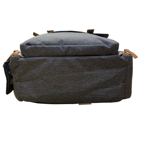 Eddie Bauer Unisex Gray & Charcoal 12 Compartments Diaper Cascade Backpack Sz L