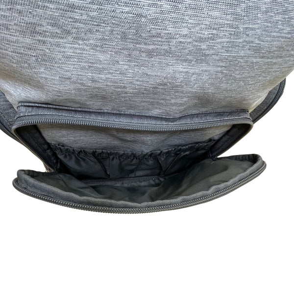 Eddie Bauer Unisex Gray & Charcoal 12 Compartments Diaper Cascade Backpack Sz L