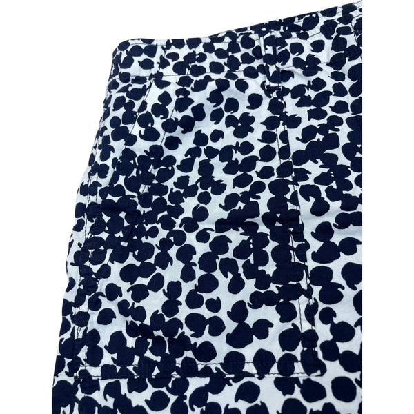 Loft Womens Navy & White Cargo ShortsAnimal Print Pattern Size 14 - New