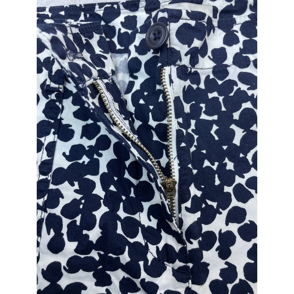 Loft Womens Navy & White Cargo ShortsAnimal Print Pattern Size 14 - New
