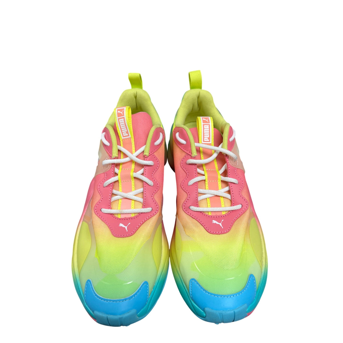 Puma Womens Multicolor Mesh R System Running Shoes Size 10 Colorful Gradient Design