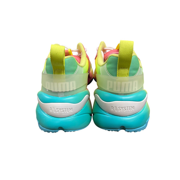 Puma Womens Multicolor Mesh R System Running Shoes Size 10 Colorful Gradient Design
