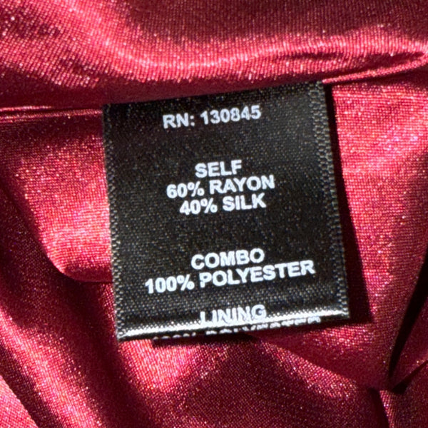 Timo.Weiland Velvet Burgundy Spaghetti Strap Midi Dress Sheer Hem Sz 0