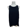 Vince Camuto Women's Black Sleeveless Sheer Panel Back Top Size S