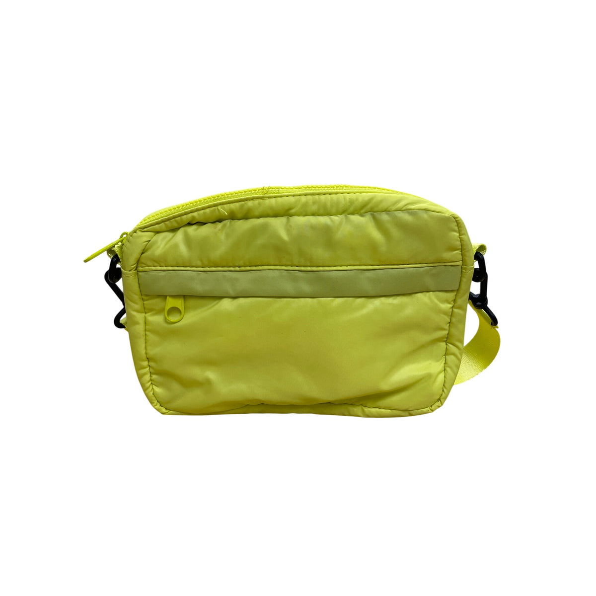 Lightweight Yellow Polyester Crossbody Bag Adjustable Strap Multipurpose Unisex Storage