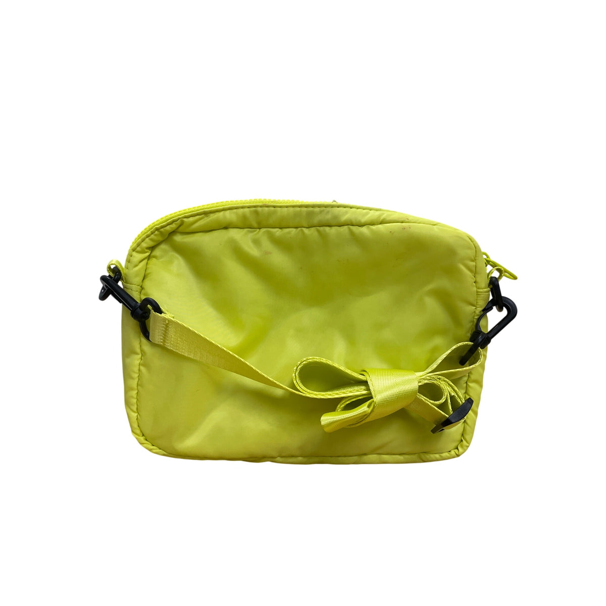 Lightweight Yellow Polyester Crossbody Bag Adjustable Strap Multipurpose Unisex Storage