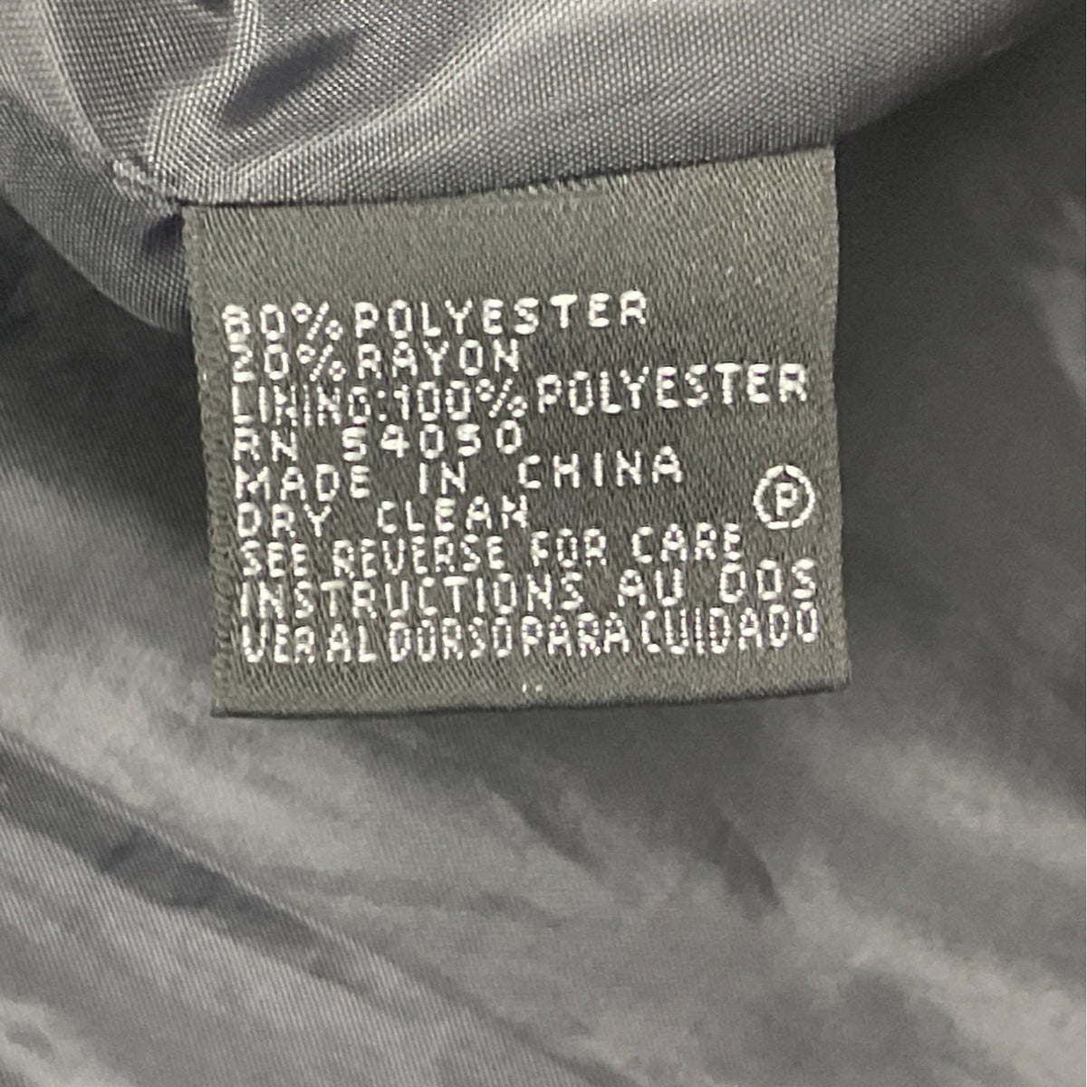 Kasper Petite Women's Grey Windowpane Blazer Jacket Button Front Size 14P