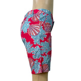 Lilly Pulitzer Womens Avenue Shorts Coral Reef Print Casual Shorts Size 4 - New