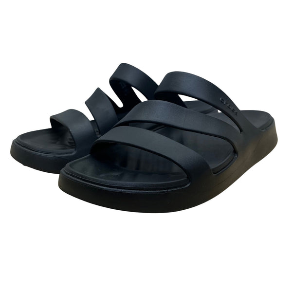 Crocs Women’s Black EVA Getaway Strappy Slide Sandals Size W8