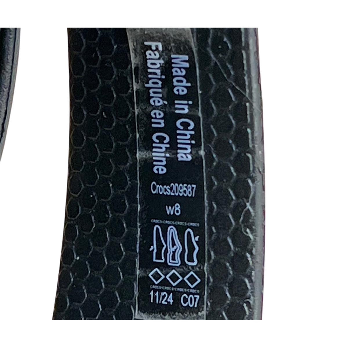 Crocs Women’s Black EVA Getaway Strappy Slide Sandals Size W8