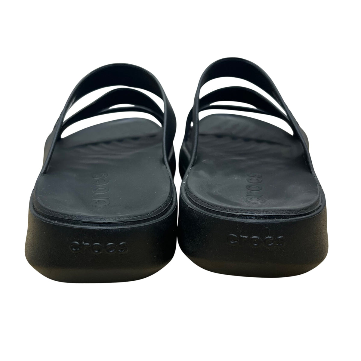 Crocs Women’s Black EVA Getaway Strappy Slide Sandals Size W8