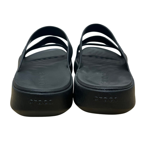 Crocs Women’s Black EVA Getaway Strappy Slide Sandals Size W8