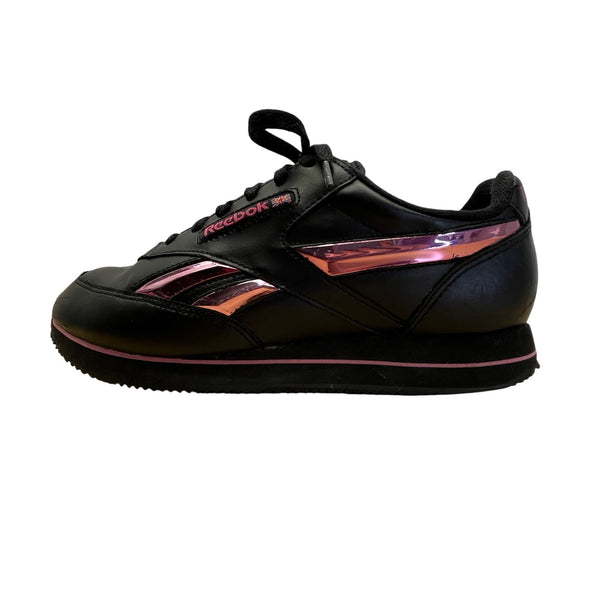 Vintage Reebok Womens Pink & Black Classic CL Exertion Low Sneakers Size 9.5 US