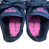 Vintage Reebok Womens Pink & Black Classic CL Exertion Low Sneakers Size 9.5 US