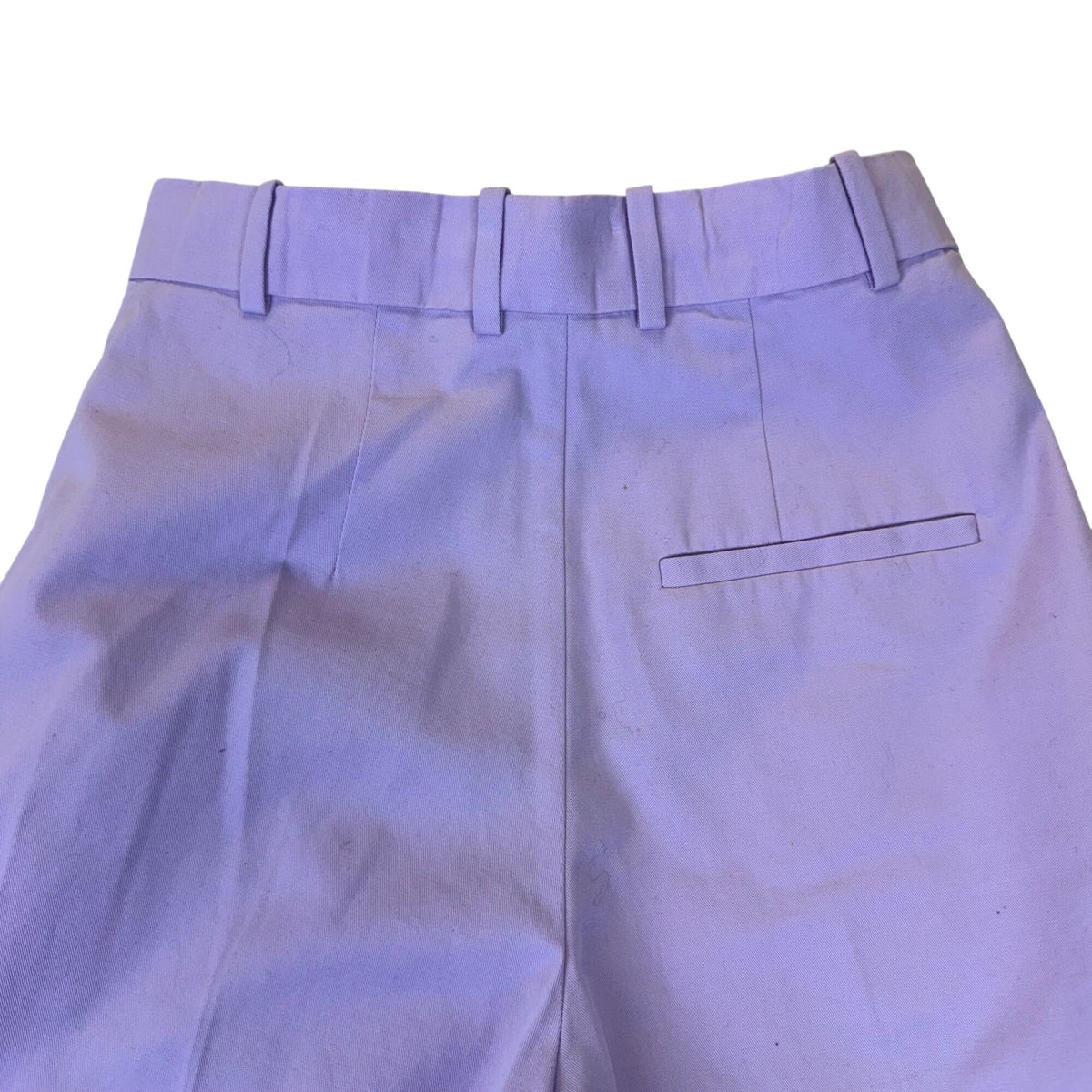 COS Womens Lavender Cotton Wide-Leg Pleated Pants Elegant Tailored Fit Size 2