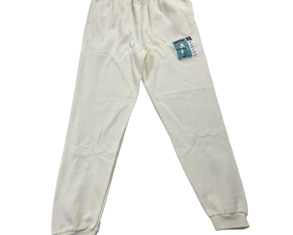 Vintage Lee Women's White Sweatpants With Elastic Waistband Sz XL - New