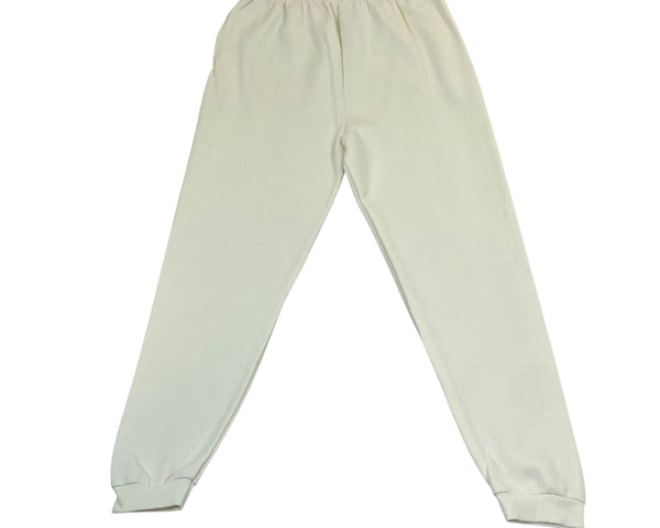 Vintage Lee Women's White Sweatpants With Elastic Waistband Sz XL - New