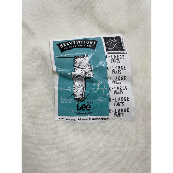 Vintage Lee Women's White Sweatpants With Elastic Waistband Sz XL - New