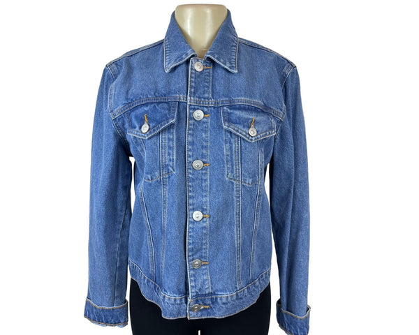 Hudson Women's Blue Denim Jacket Size L/XL
