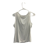 Calvin Klein Womens White Sleeveless Drape Top Size M