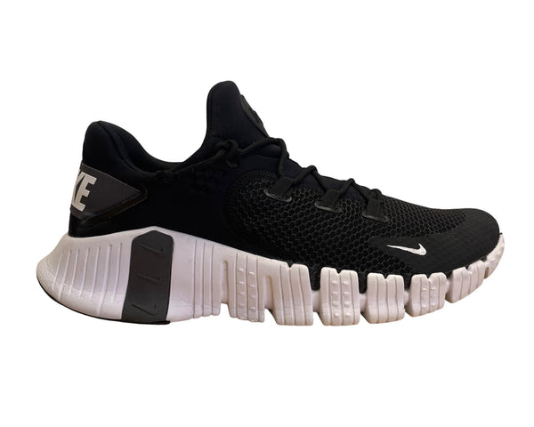Nike Men’s Black & White Free Metcon 4 Training Sneakers Size 11.5