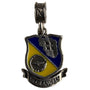 Blue Angels Sterling Charm Pendant Silver Enamel Shield Vintage Military Insignia