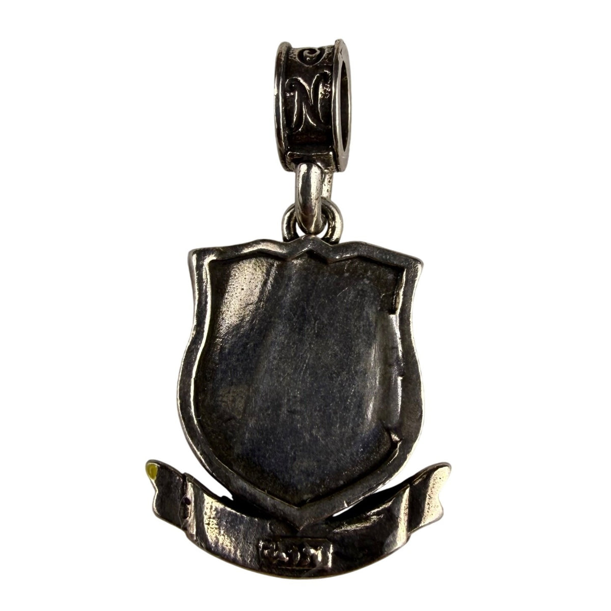 Blue Angels Sterling Charm Pendant Silver Enamel Shield Vintage Military Insignia