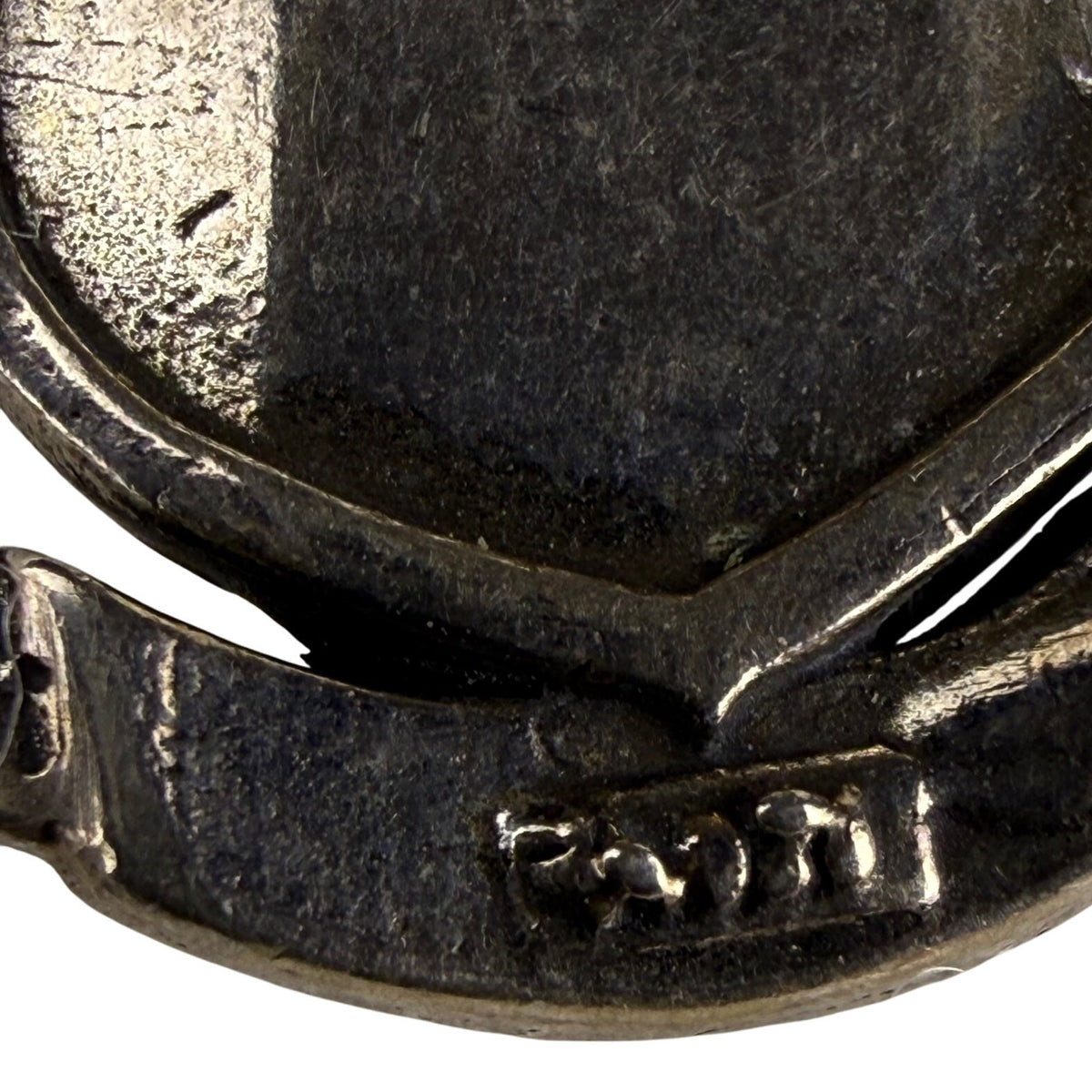 Blue Angels Sterling Charm Pendant Silver Enamel Shield Vintage Military Insignia