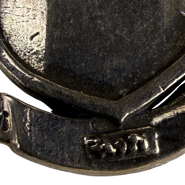 Blue Angels Sterling Charm Pendant Silver Enamel Shield Vintage Military Insignia