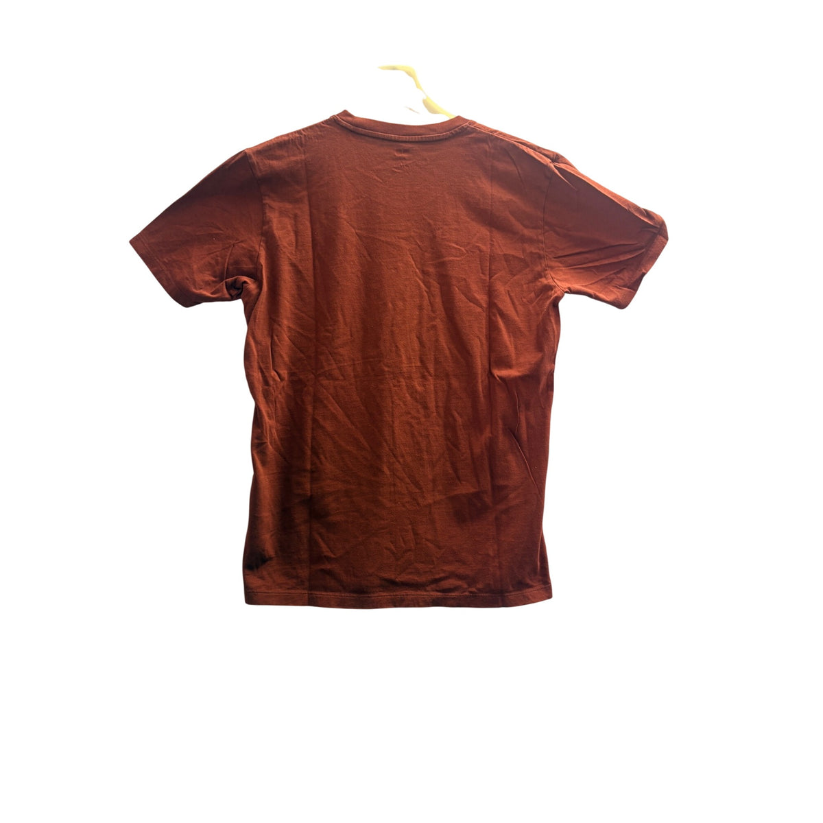 Uniqlo Mens Red Cotton Crewneck T-Shirt Casual Short Sleeve Lightweight Soft Size S