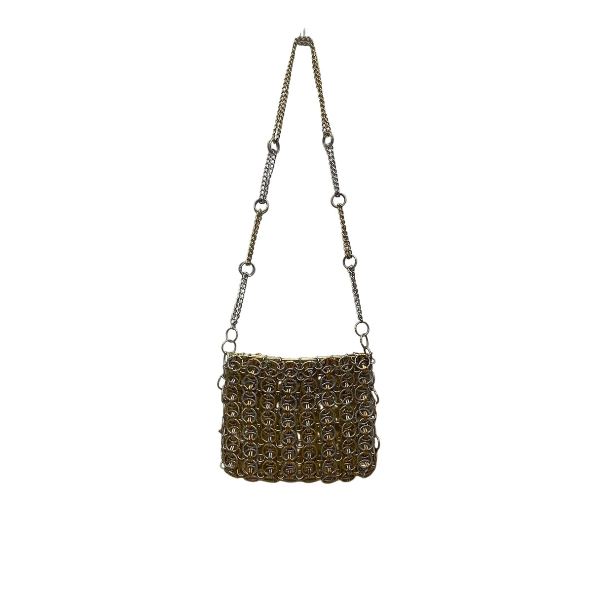 Magid Unisex Gold/Silver Chainmail Vintage Style Handmade Crossbody Bag