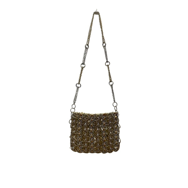 Magid Unisex Gold/Silver Chainmail Vintage Style Handmade Crossbody Bag