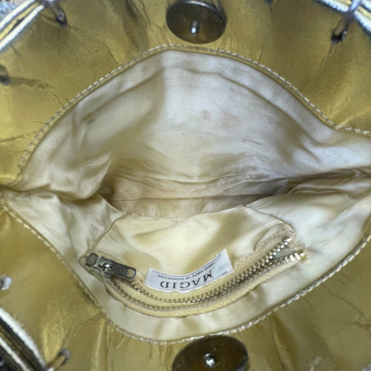 Magid Unisex Gold/Silver Chainmail Vintage Style Handmade Crossbody Bag