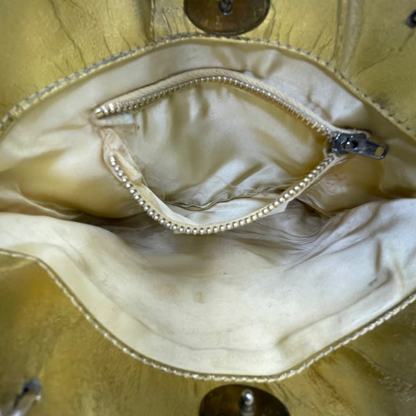 Magid Unisex Gold/Silver Chainmail Vintage Style Handmade Crossbody Bag