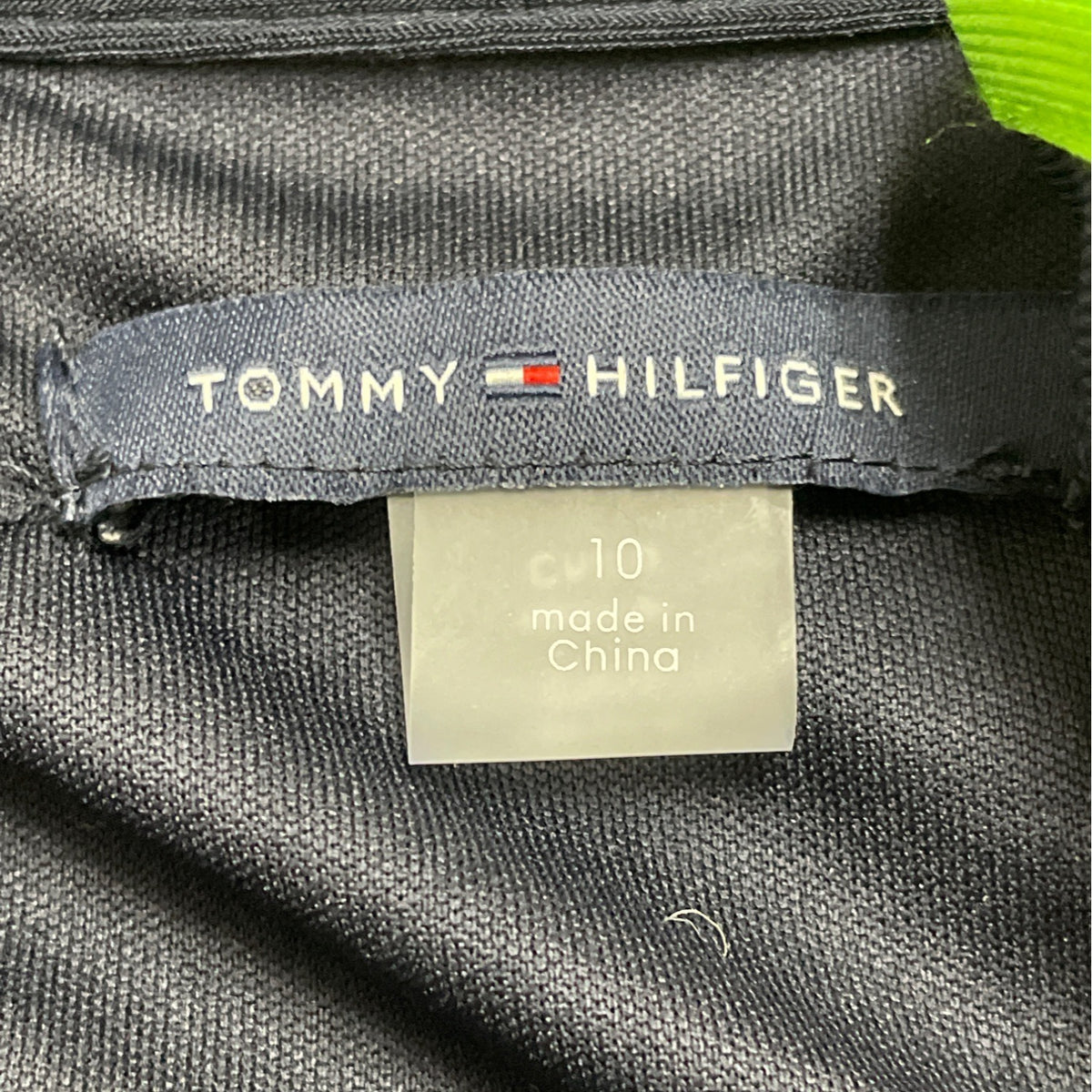 Tommy Hilfiger Women Navy & Green Sleeveless Fit & Flare Midi Dress Sz 10 - New