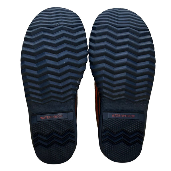 Sorel Women’s Brown & Navy Blue Faux Fur Lace Up Winter Snow Boots Size 7