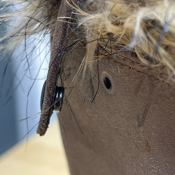 Sorel Women’s Brown & Navy Blue Faux Fur Lace Up Winter Snow Boots Size 7