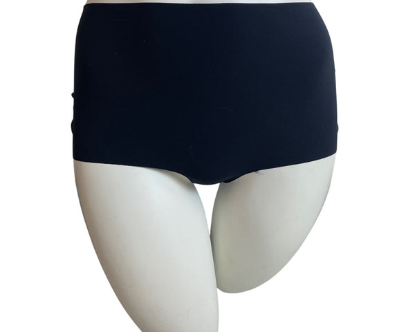 Black High-Waisted Womens Briefs Eco-Friendly Seamless Underwear Sz M- NEW