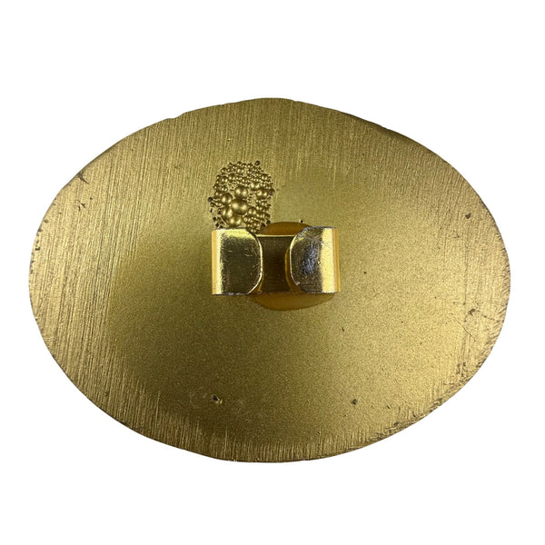 Vintage Oval Tree Of Life With Rhinestones Belt Buckle