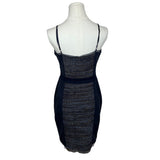 Liu Jo Womens Navy & Gray Lace Detail Bodycon Dress Sz 44 - New