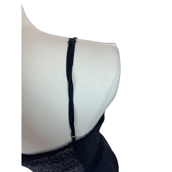 Liu Jo Womens Navy & Gray Lace Detail Bodycon Dress Sz 44 - New