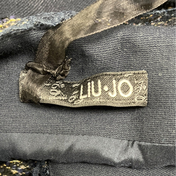 Liu Jo Womens Navy & Gray Lace Detail Bodycon Dress Sz 44 - New