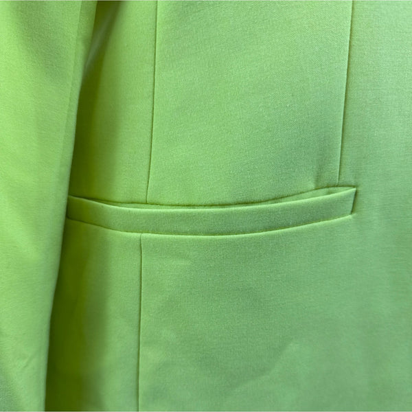 Calvin Klein Women's Lime Open Front Long Blazer Jacket Sz 12