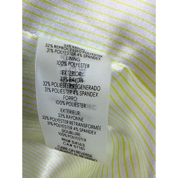 Calvin Klein Women's Lime Open Front Long Blazer Jacket Sz 12