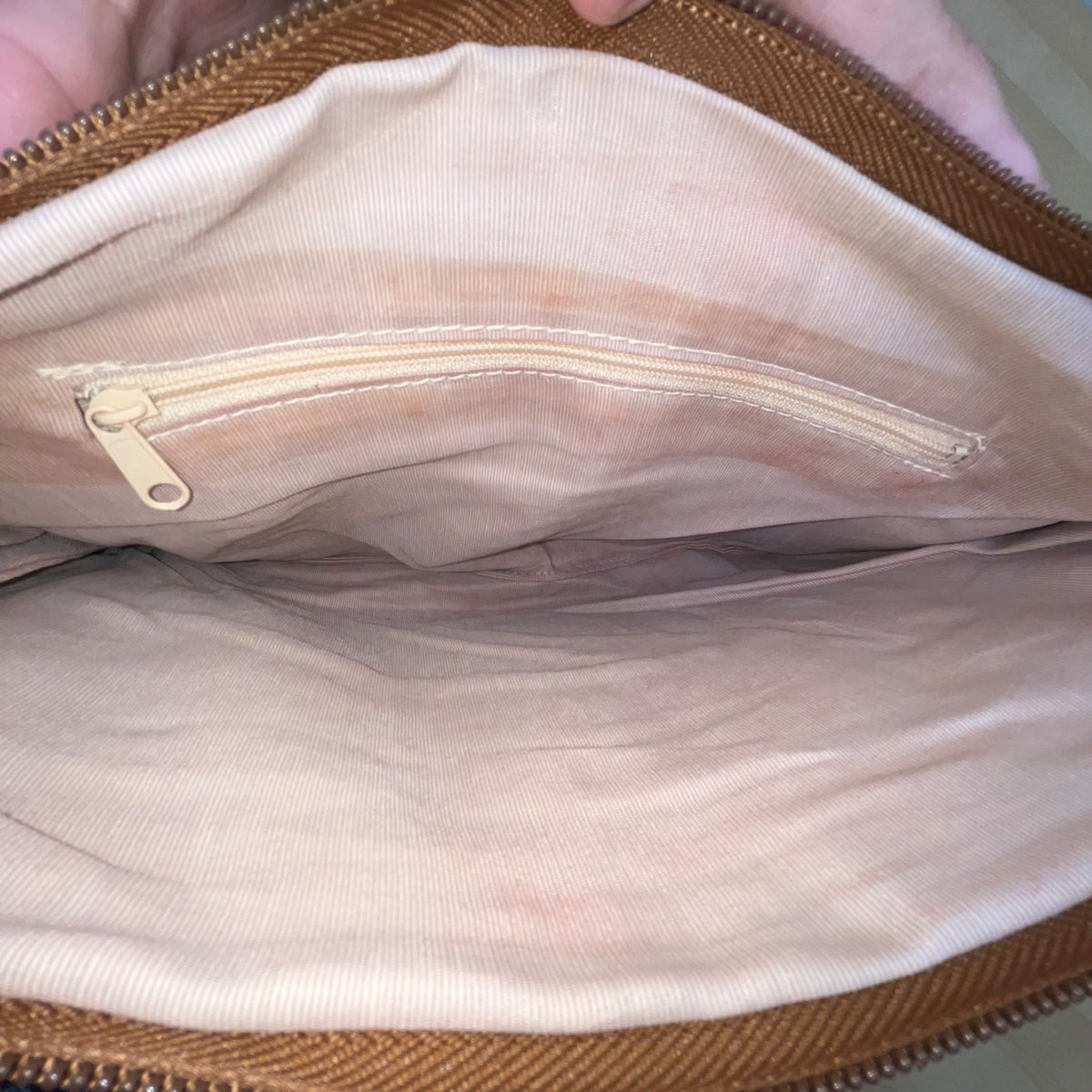 Brown Faux Crocodile Leather Unique Fold-Over Crossbody Bag