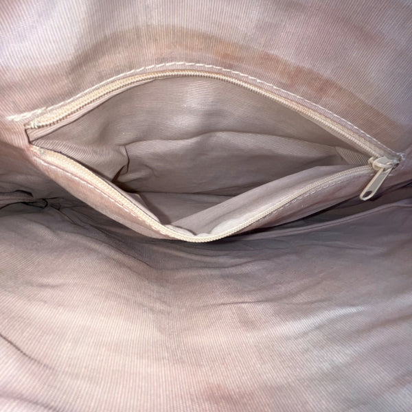 Brown Faux Crocodile Leather Unique Fold-Over Crossbody Bag