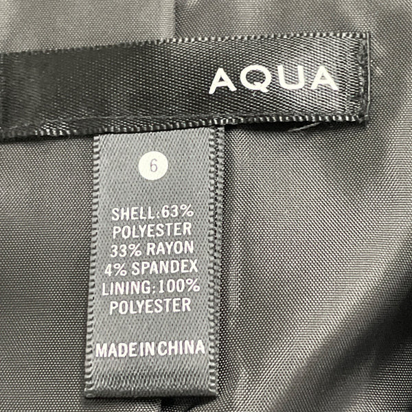 Aqua Women's Black Studded Collar Blazer Size 6 Stylish One Button