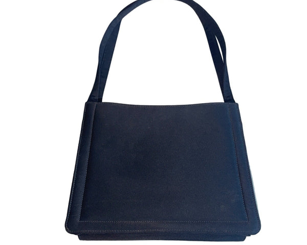 Coblentz Women's Black Kisslock Pocket Handbag Sz S