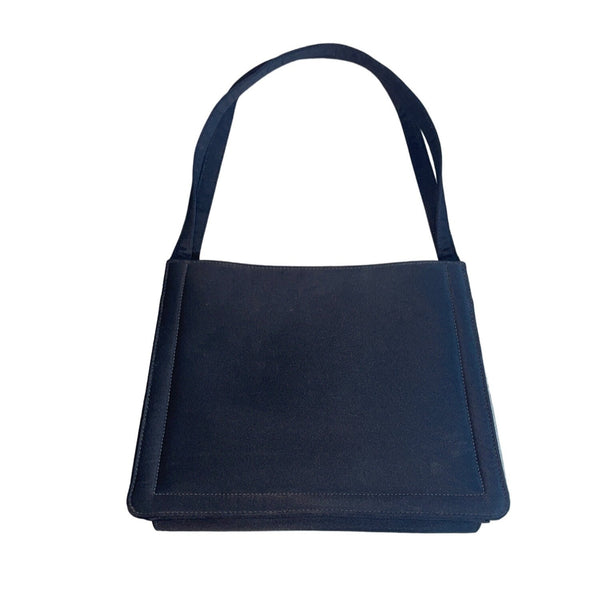 Coblentz Women's Black Kisslock Pocket Handbag Sz S